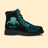 Personalized Crown Royal Custom Name Leather Boots Printed VQ231217