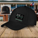 Personalized Australia Thin Green Line Retired Custom Served Times Black Cap QTHN1255
