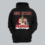 Personalized Wine Sisters Forever Christmas Gift Hoodie 2D Printed HN231223