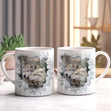 Personalized She Keeps Me Wild He Keeps Me Safe Couple Wolf White Mug Printed LVA231285