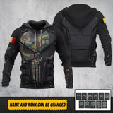 Personalized Belgian Army Camo Armor Hoodie 3D Printed QTLVA1280