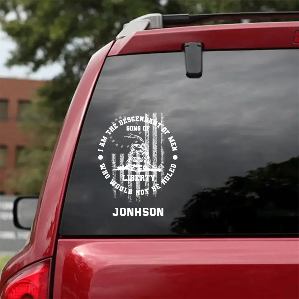 Personalized Sons Of Liberty Custom Name Decal Printed AHVH231331