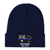 Personalized Retired Australian Police Officer Custom Served Time Embroidered Beanie Printed KVH231338