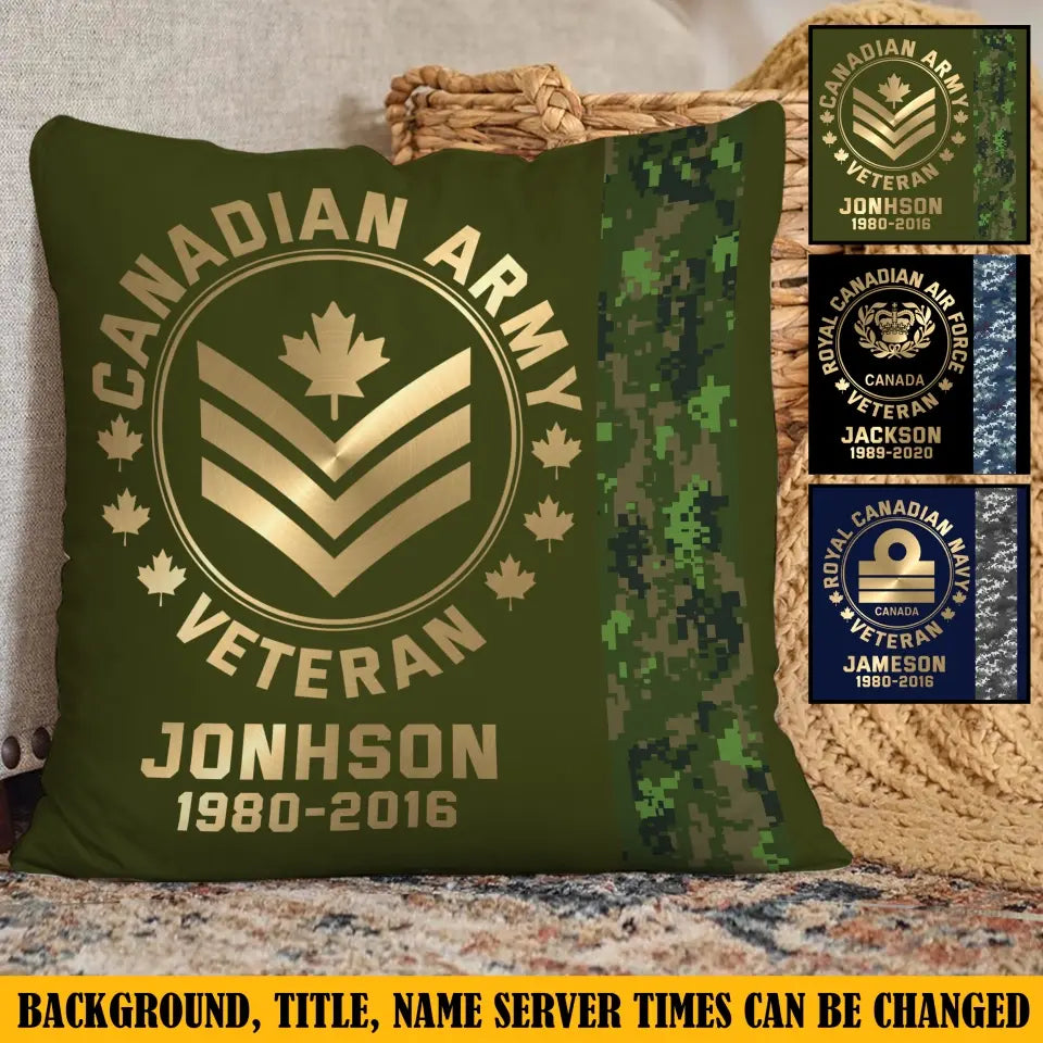 Personalized Canadian Armed Forces Pillow Printed AHKVH231345