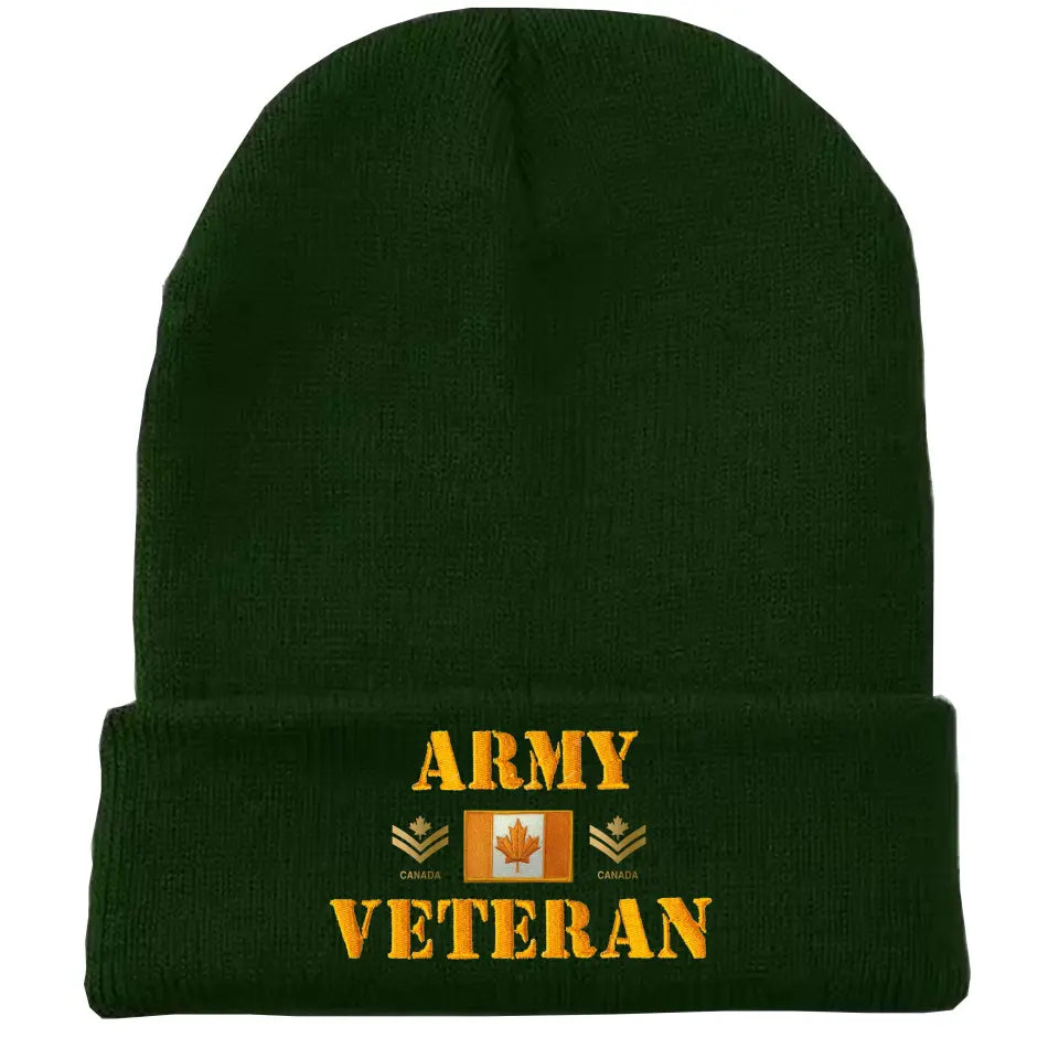 Personalized Canadian Armed Forces Embroidered Beanie Printed AHVQ231360