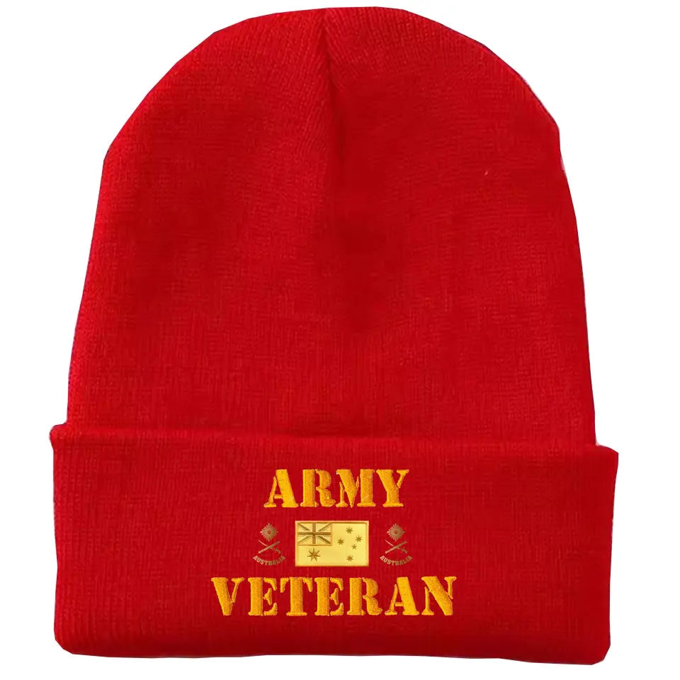 Personalized Australian Defence Force Embroidered Beanie Printed AHVQ231360