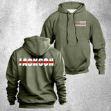 Personalized US Thin Red Line Custom Last Name Hoodie 2D Printed QTHN1417