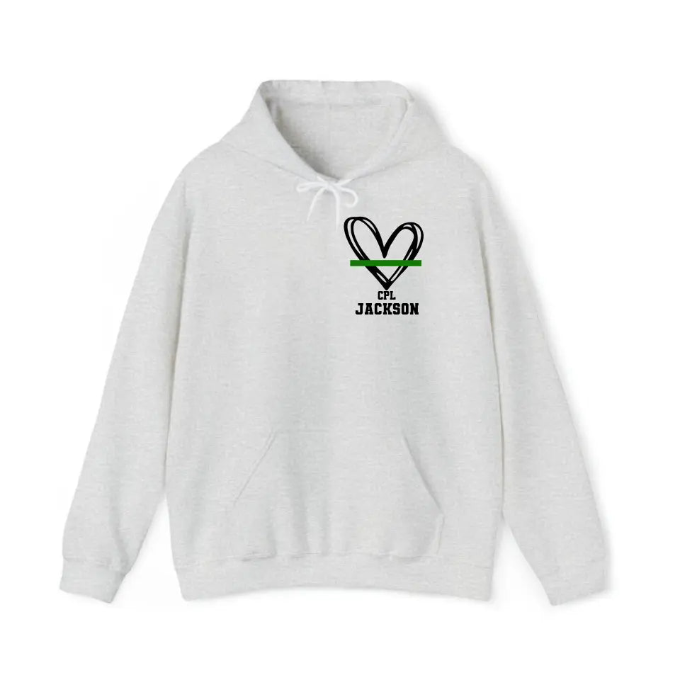 Personalized Military Wife Custom Rank And Name Hoodie 2D Printed QTHN1427