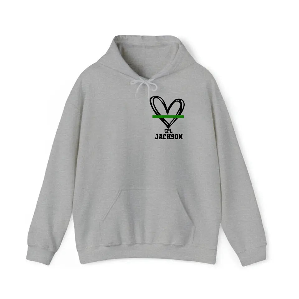 Personalized Military Wife Custom Rank And Name Hoodie 2D Printed QTHN1427