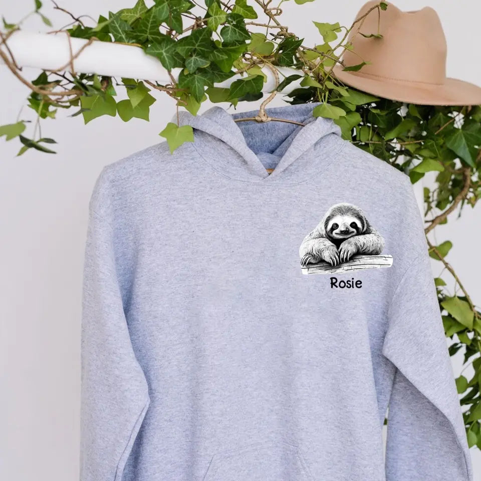 Personalized Sloth Lovers Gift Custom Name Hoodie 2D Printed KVH231433
