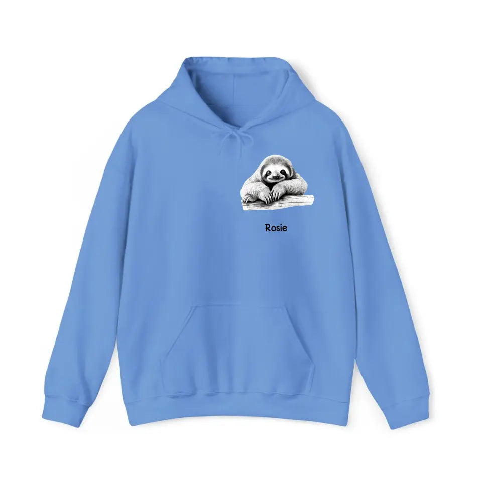 Personalized Sloth Lovers Gift Custom Name Hoodie 2D Printed KVH231433
