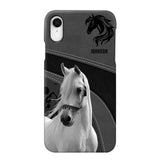 Personalized Upload Your Horse Photo Horse Custom Name Phonecase Printed VQ231438