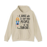 Personalized I Hike So I Don't Punch People In The Throat Girl Hiking Hoodie 2D Printed HN231436