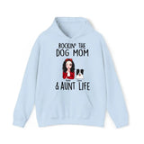 Personalized Rockin' The Dog Mom & Aunt Life Dog Lovers Gift Hoodie 2D Printed HN231478