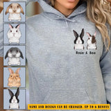 Personalized Your Names Bunny Lovers Gift Hoodie 2D Printed KVH231491