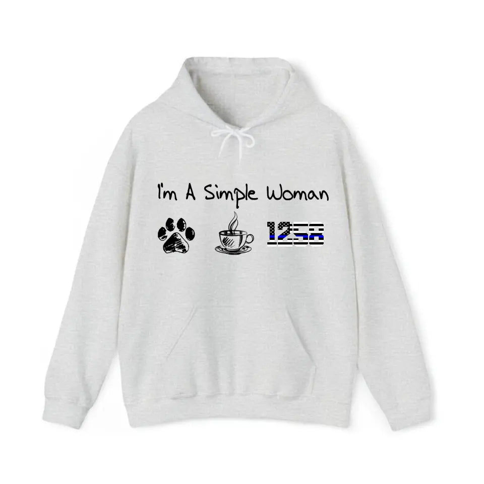 Personalized I'm A Simple Woman Custom Number Hoodie 2D Printed HN231521