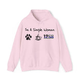 Personalized I'm A Simple Woman Custom Number Hoodie 2D Printed HN231521