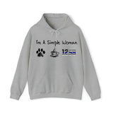 Personalized I'm A Simple Woman Custom Number Hoodie 2D Printed HN231521
