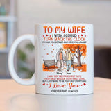 Personalized Upload Your Photo To My Wife Couple Custom Name White Mug Printed VQ231524