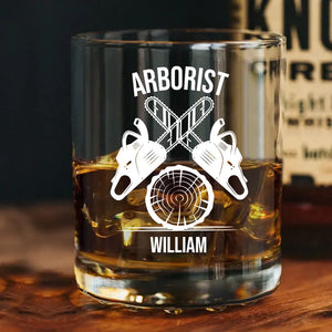 Personalized Arborist Custom Name Whiskey Glass Printed 231538AHHN