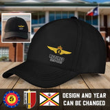 Personalized Belgian Military Veteran Custom Time Black Cap QTHN1682