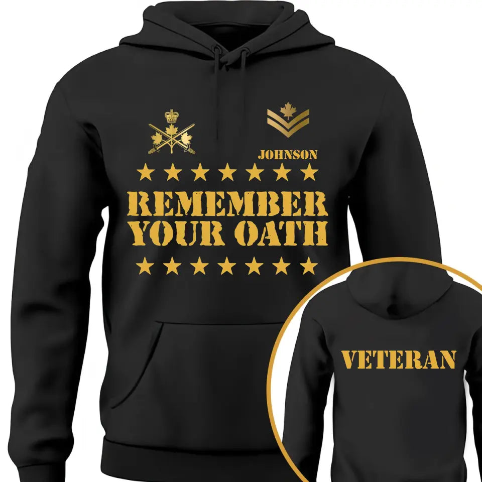 Personalized Canadian Armed Forces Hoodie 2D Printed 231684AHVQ