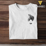 Personalized Upload Your Horse Photo Horse Lovers Gift Hoodie 2D Printed VQ231349