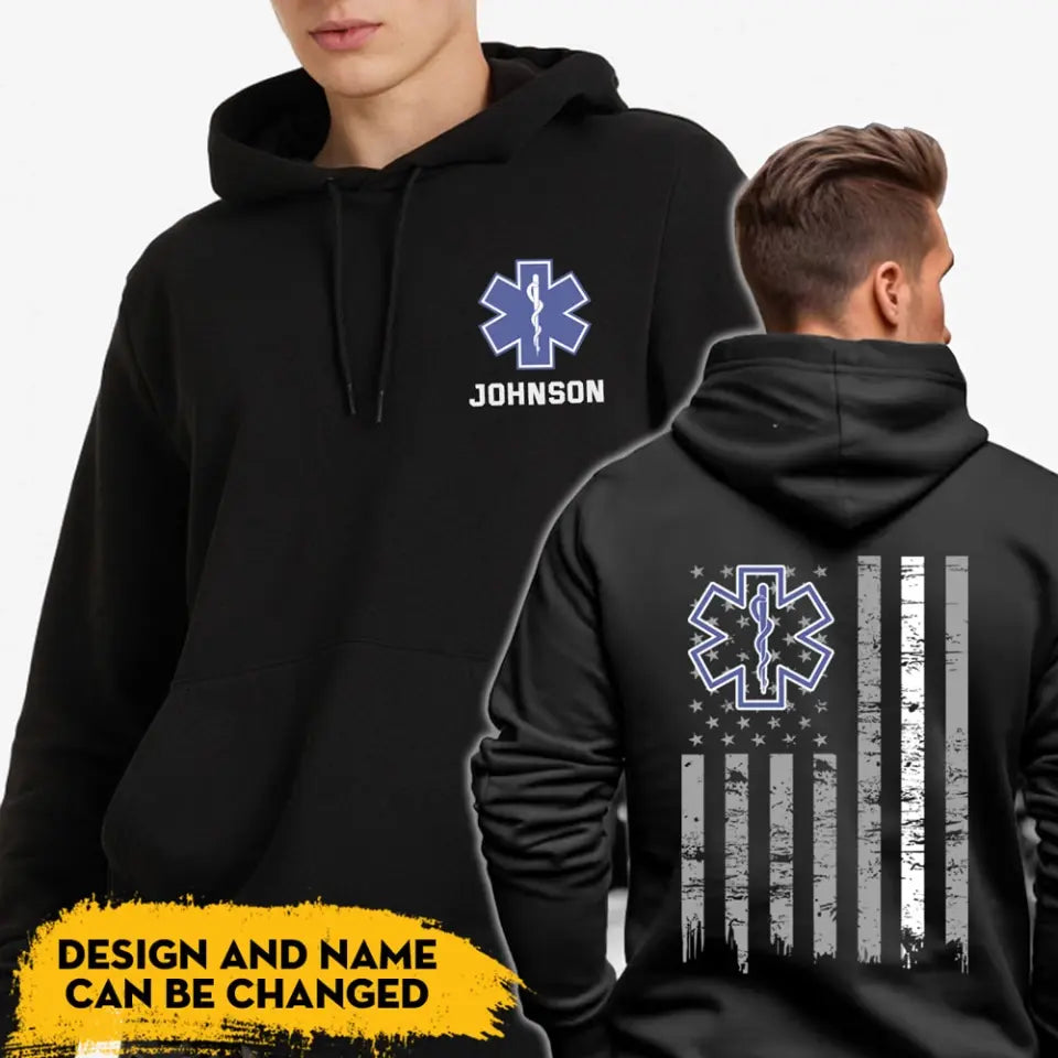 Personalized US EMS Emergency Medical Custom Name Hoodie 2D Printed HN231733