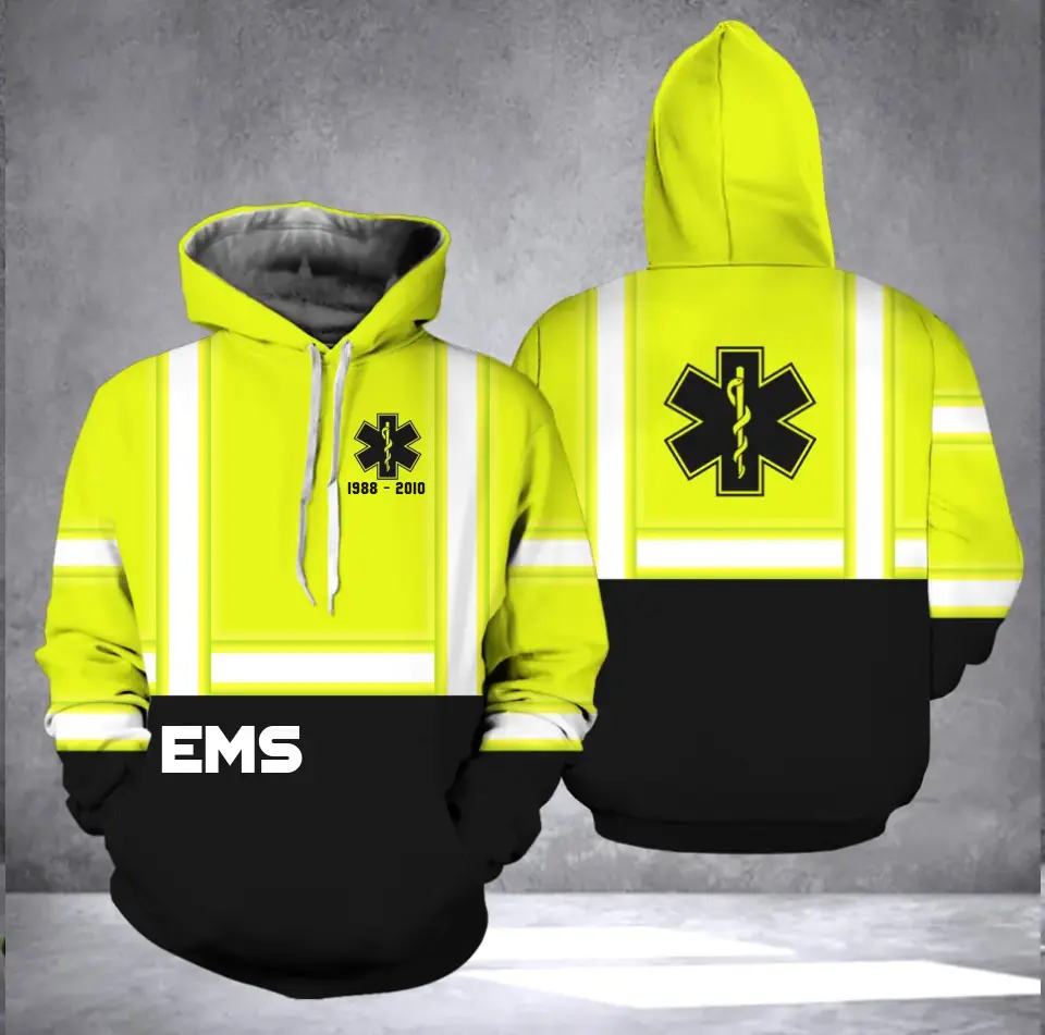 Personalized EMS EMT Paramedic Uniform Hoodie 3D Printed QTLVA1738