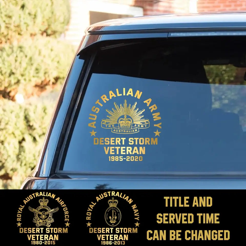 Personalized Australian Armed Forces Retired Decal Printed 2423AHVH