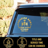 Personalized Canadian Armed Forces Retired Decal Printed 2423AHVH