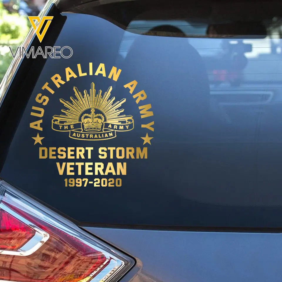 Personalized Australian Armed Forces Retired Decal Printed 2423AHVH