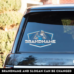 Personalized Welder Brand Name & Slogan Decal Printed KVH24113