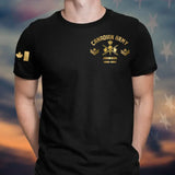 Personalized Canadian Army Rank Camo Custom Name & Served Time T-shirt LAHKVH24129