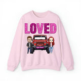 Personalized Couple Jeep Loved Valentine's Day Gift Sweatshirt or Hoodie Printed HN24165