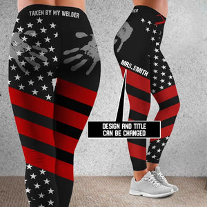 Personalized Taken By My Welder Legging Printed QTVQ24286