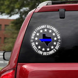 Personalized My Time In Uniform Is Over But Being A Nurse Never Ends Decal Printed AHHN24387