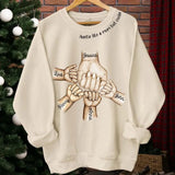 Personalized Auntie Like A Mom But Cooler Hands with Kid Names Sweatshirt Printed VQ24402