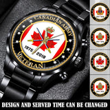 Personalized Canadian Armed Forces Logo Custom Time Watch Printed 24469AHVQ