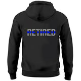 Personalized Retired US Police Custom Rank Name & Time Hoodie 2D Printed QTKH24537