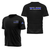 Personalized US Police Rank Camo Custom Name T-shirt Printed KVH24543