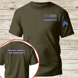Personalized US Police Rank Camo Custom Name T-shirt Printed KVH24543