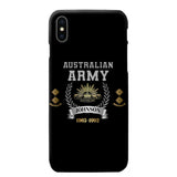 Personalized Australian Army Rank Camo Custom Name & Time Phonecase Printed AHVQ24540