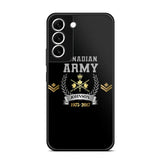 Personalized Canadian Army Rank Camo Custom Name & Time Phonecase Printed AHVQ24540