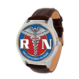 Personalized Medical Nurse Logo Registered Nurse Gift For Nurse Women Watch Leather Band Printed AHHN24565