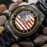 Personalized Integrity Service Excellence US Army Logo Watch Printed AHVQ24583