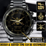 Personalized British Army Logo Custom Name & Time Watch Printed AHVQ24585