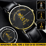 Personalized Police Branch Ranking Custom Name & Served Time Women Watch Printed VQ24591