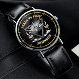 Personalized Ready To Fight Australian Veteran Rank Camo Women Watch Printed AHVA24601