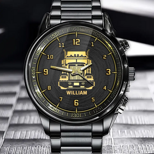 Personalized Trucker with Name Gifts For Truck Drivers Watch Printed KVH24636
